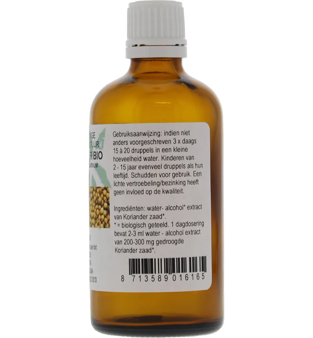 De Cruydhof Coriandrum sativum / koriander tinctuur bio (100 ml) - image 2