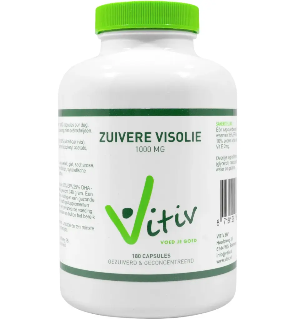 Vitiv Zuivere Visolie 1000Mg (180 capsules)