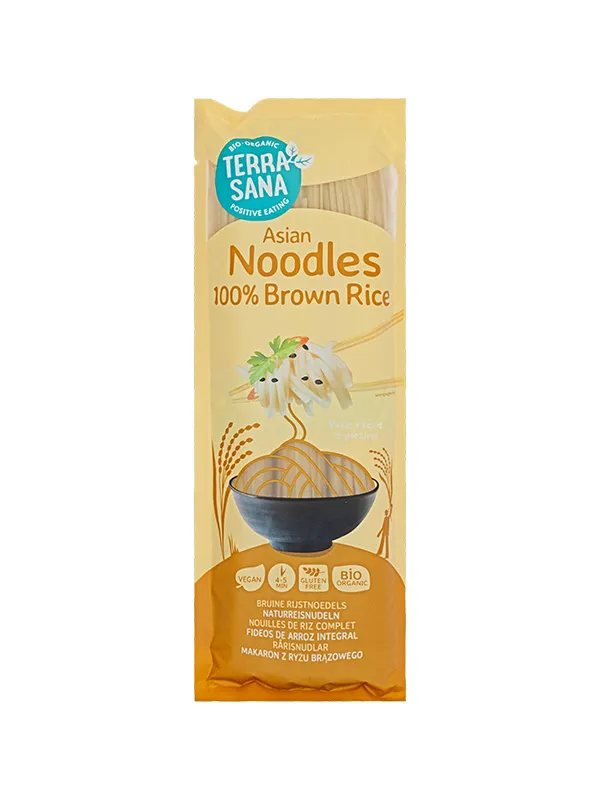 TerraSana Noedels bruine rijst bio (250 gr)
