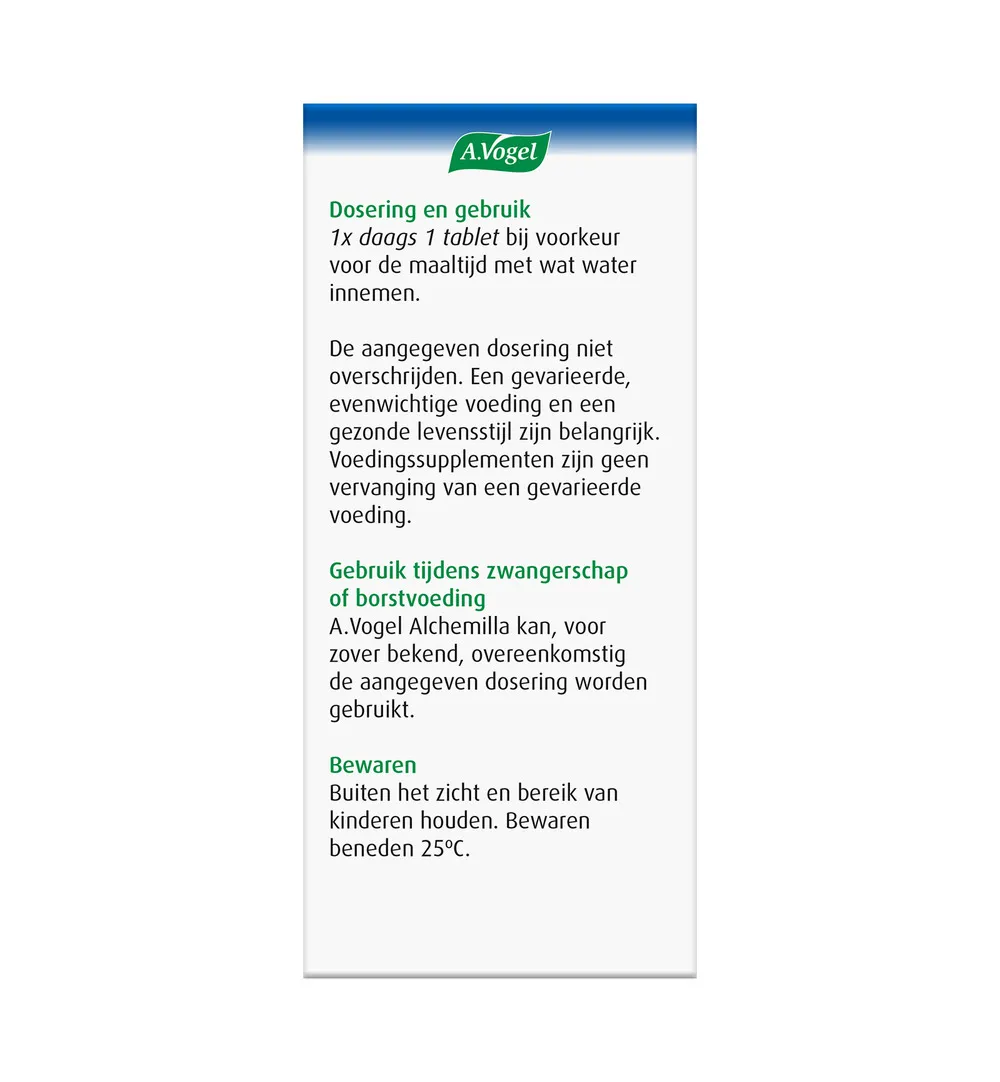 A.Vogel Alchemilla complex gewrichten (60 tabletten) - image 2
