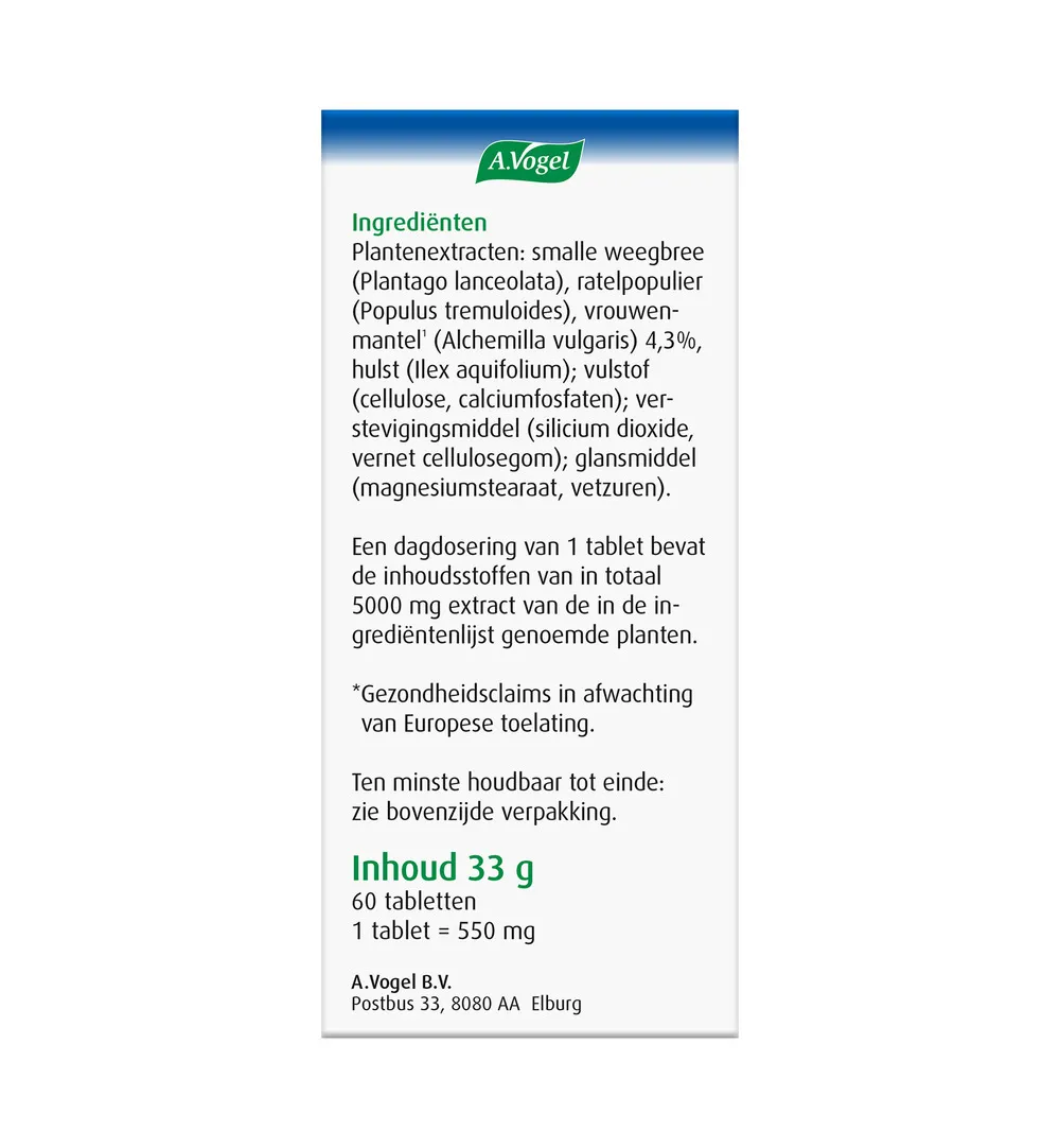 A.Vogel Alchemilla complex gewrichten (60 tabletten) - image 4