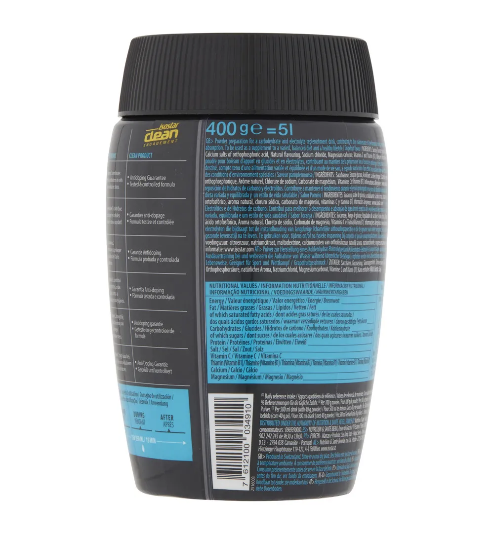 Isostar Hydrate & Performgrapefruit (400 gr) - image 2