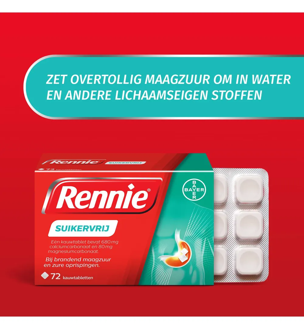 Rennie Suikervrij (72 tabletten) - image 4