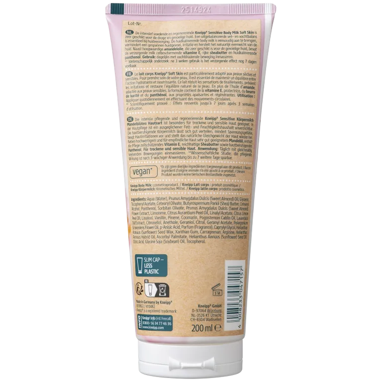 Kneipp Body lotion sensitive soft skin amandel (200 ml)