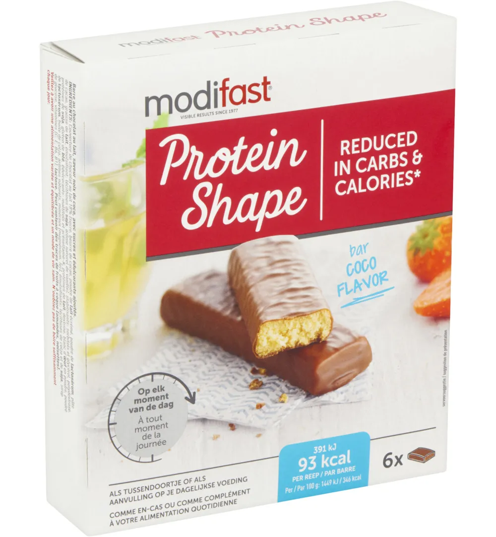 Modifast Protein Shape Reep Chocolade Kokos (162 gr)