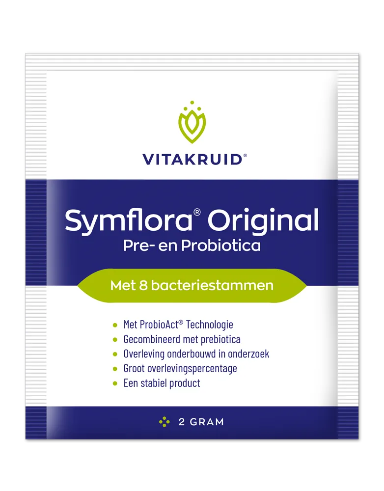 Vitakruid Symflora® Original Pre- en Probiotica 8 Stammen (30 zakjes)