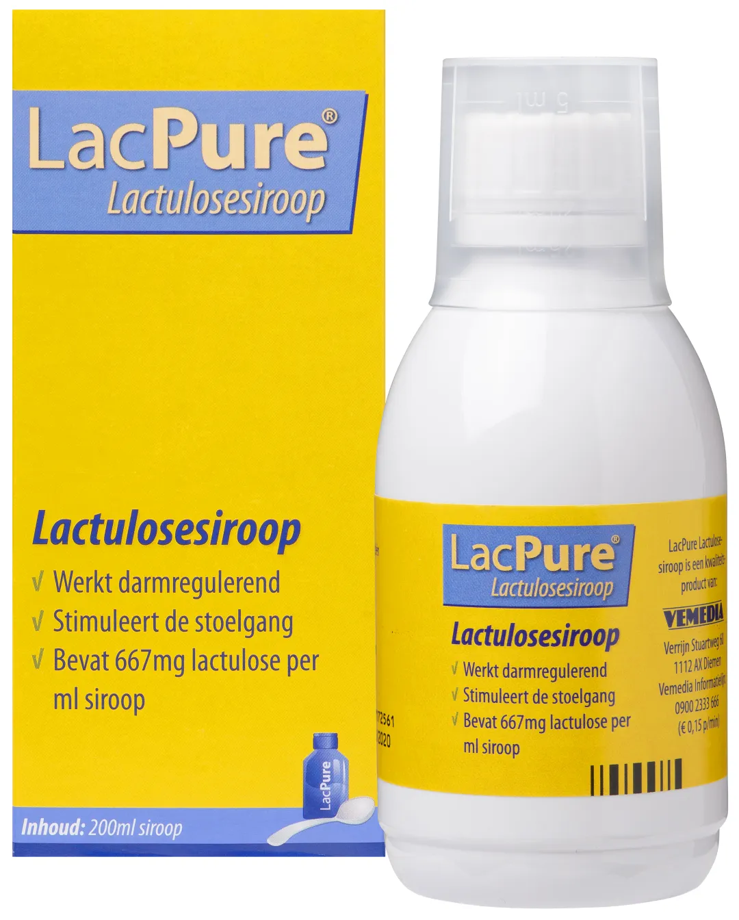 Lacpure Lactulosesiroop (200 ml)