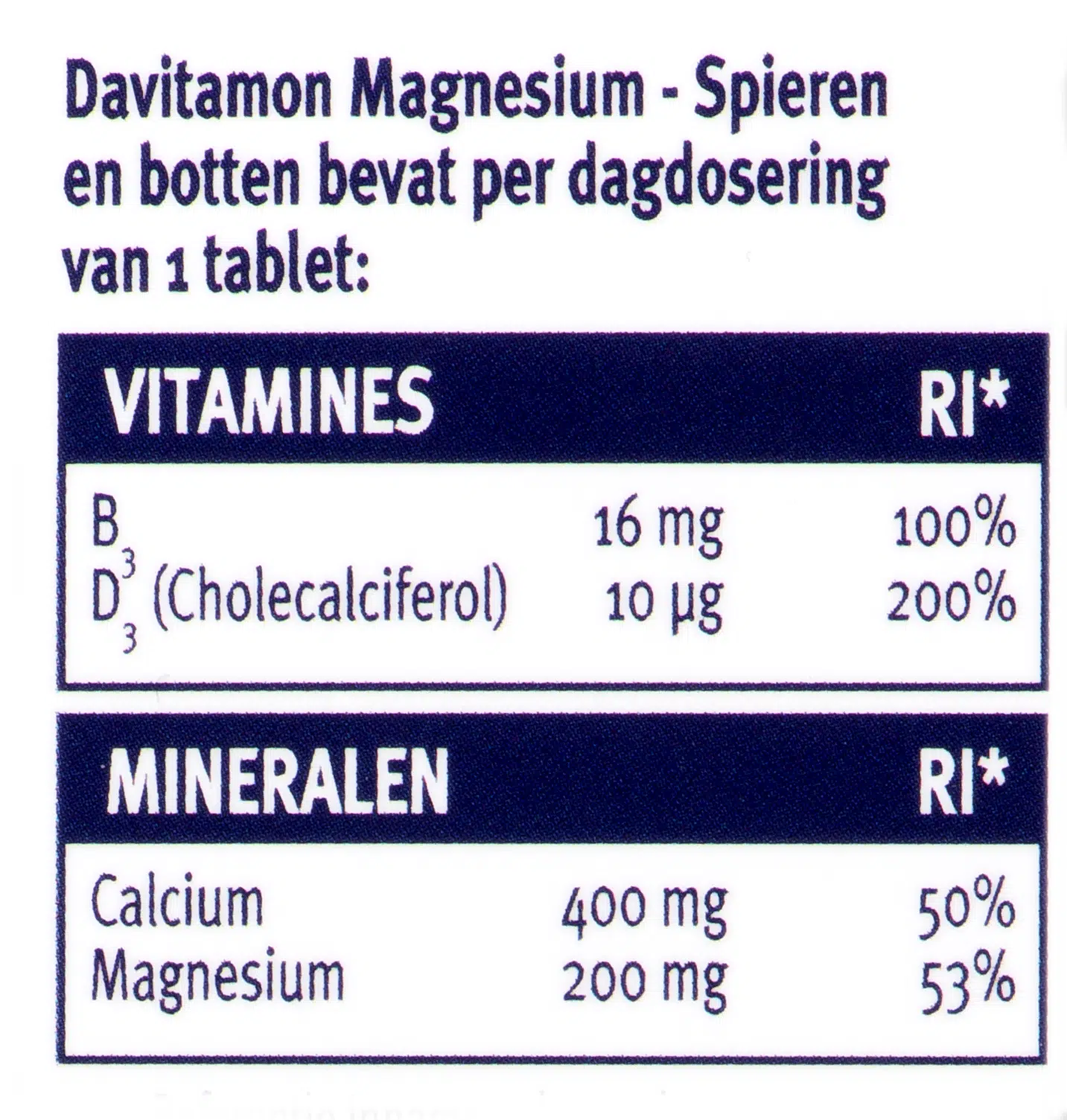 Davitamon Spieren en botten (42 tabletten)