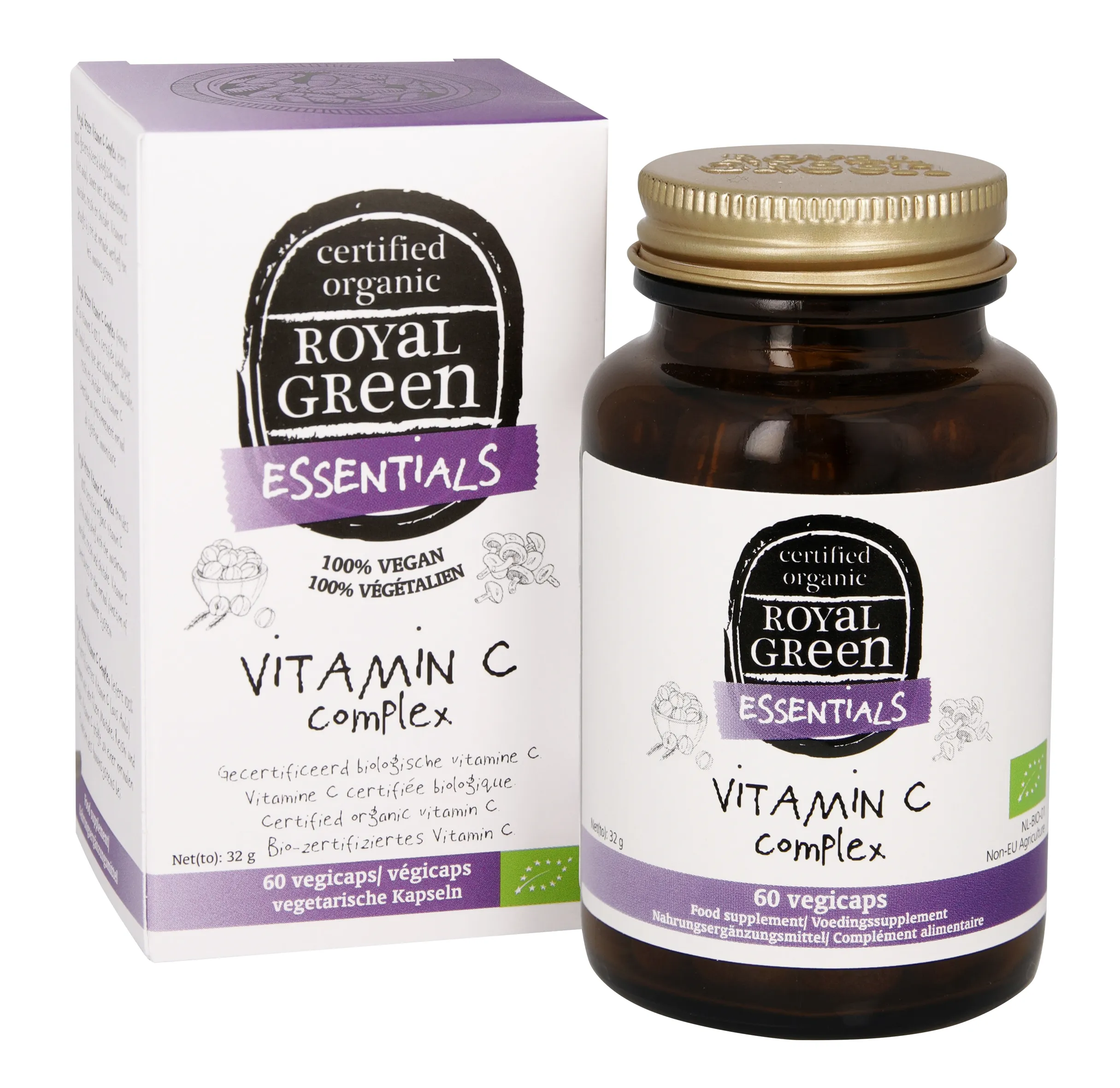 Royal Green Vitamine C complex bio (60 vega capsules)