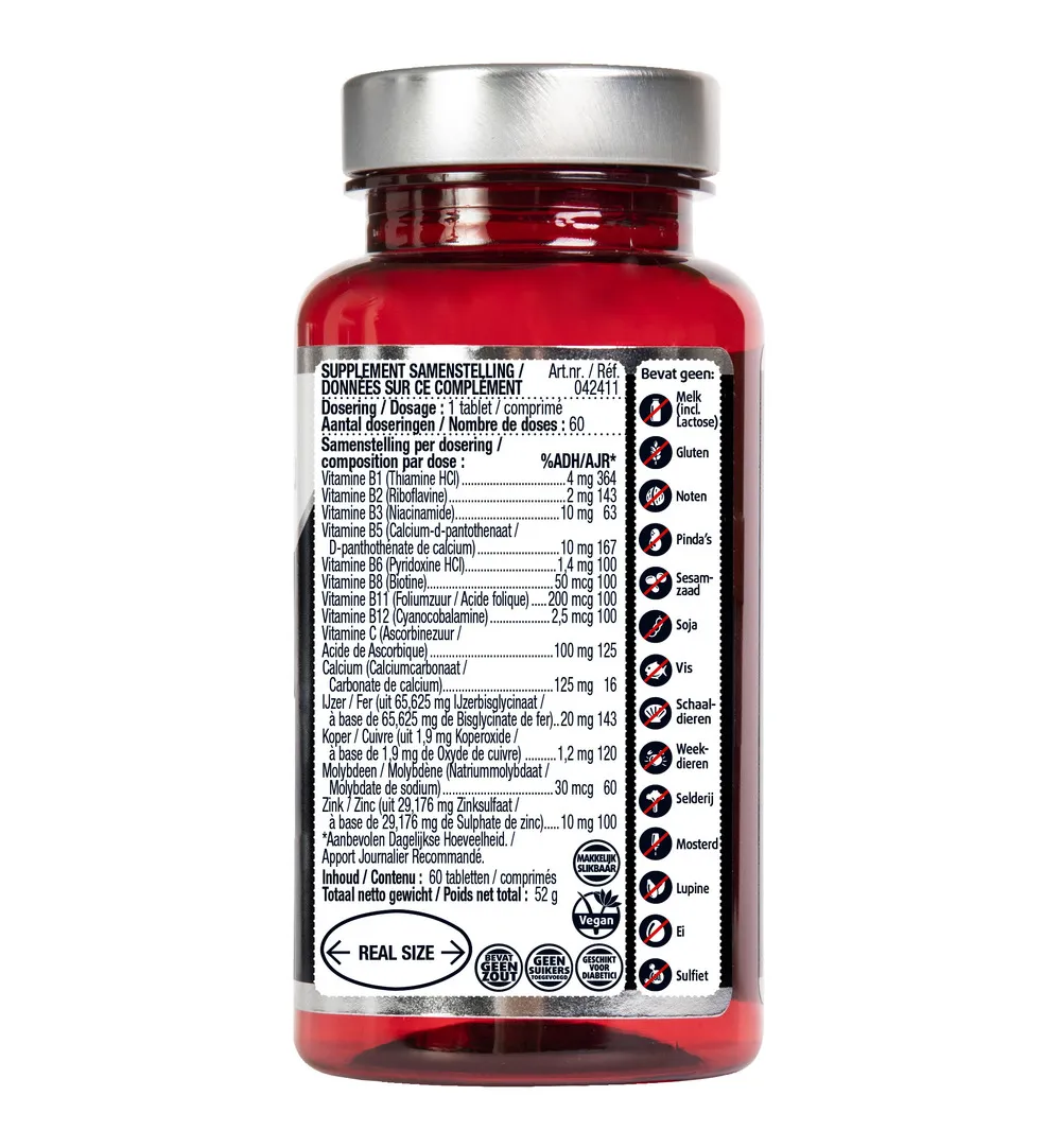 Lucovitaal Sterk IJzer Complex (60 tabletten)