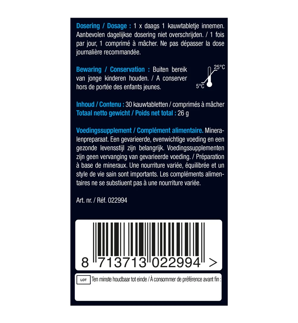 Lucovitaal Pure Marine Magnesium (30 kauwtabletten) - image 5