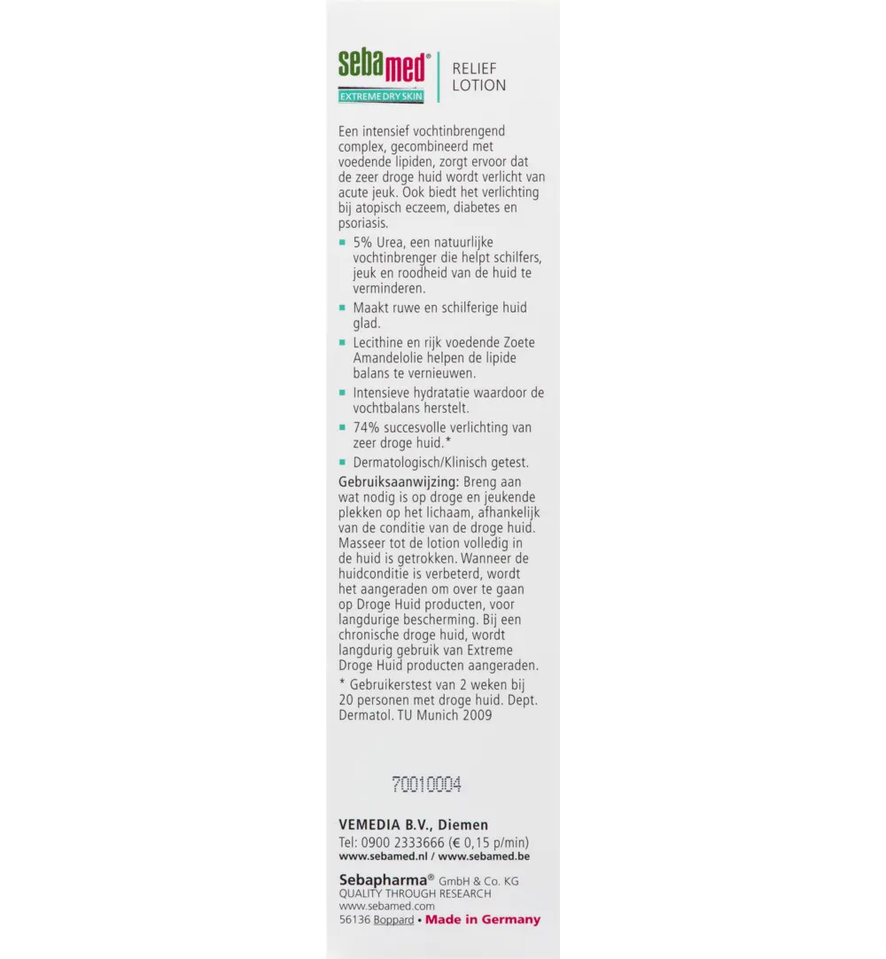 Sebamed Extreme dry urea relief lotion 5% (200 ml) - image 5