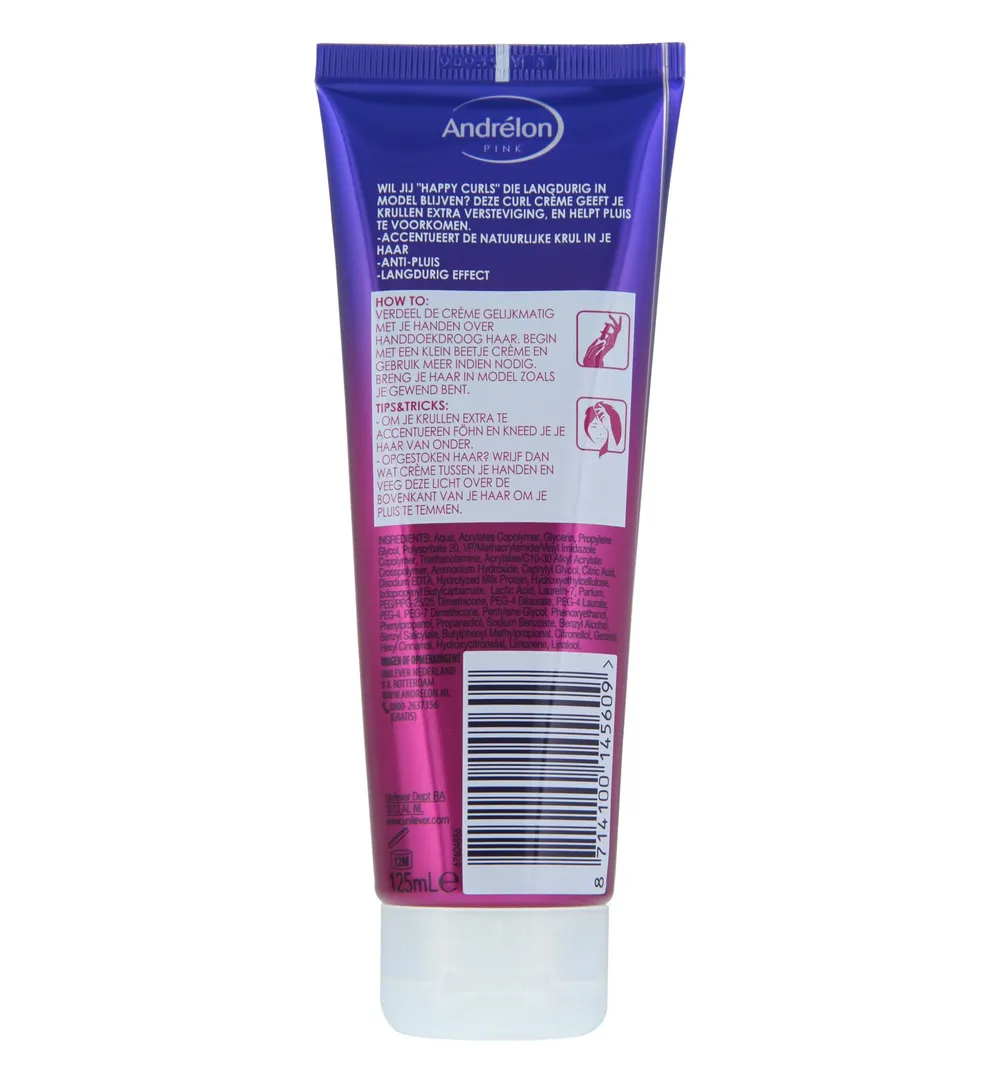 Andrelon Pink Creme Happy Curls (125 ml)