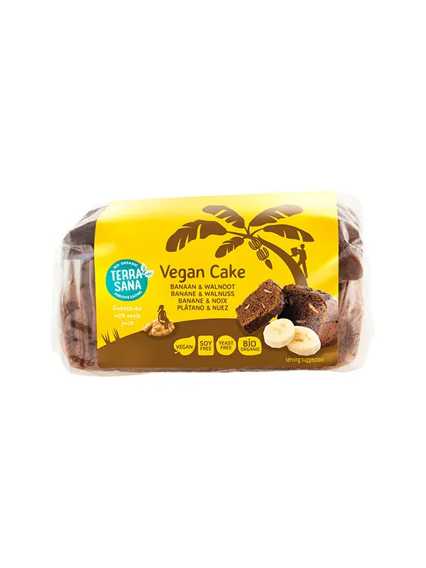 Terrasana Vegan Cake Banaan & Walnoot Bio (350 gr)