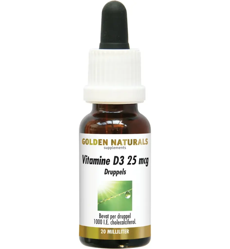 Golden Naturals Vitamine D3 25 mcg druppels (20 ml)