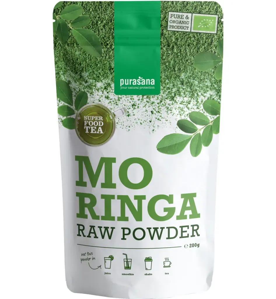 Purasana Moringa Poeder - Vegan Bio (200 gr)