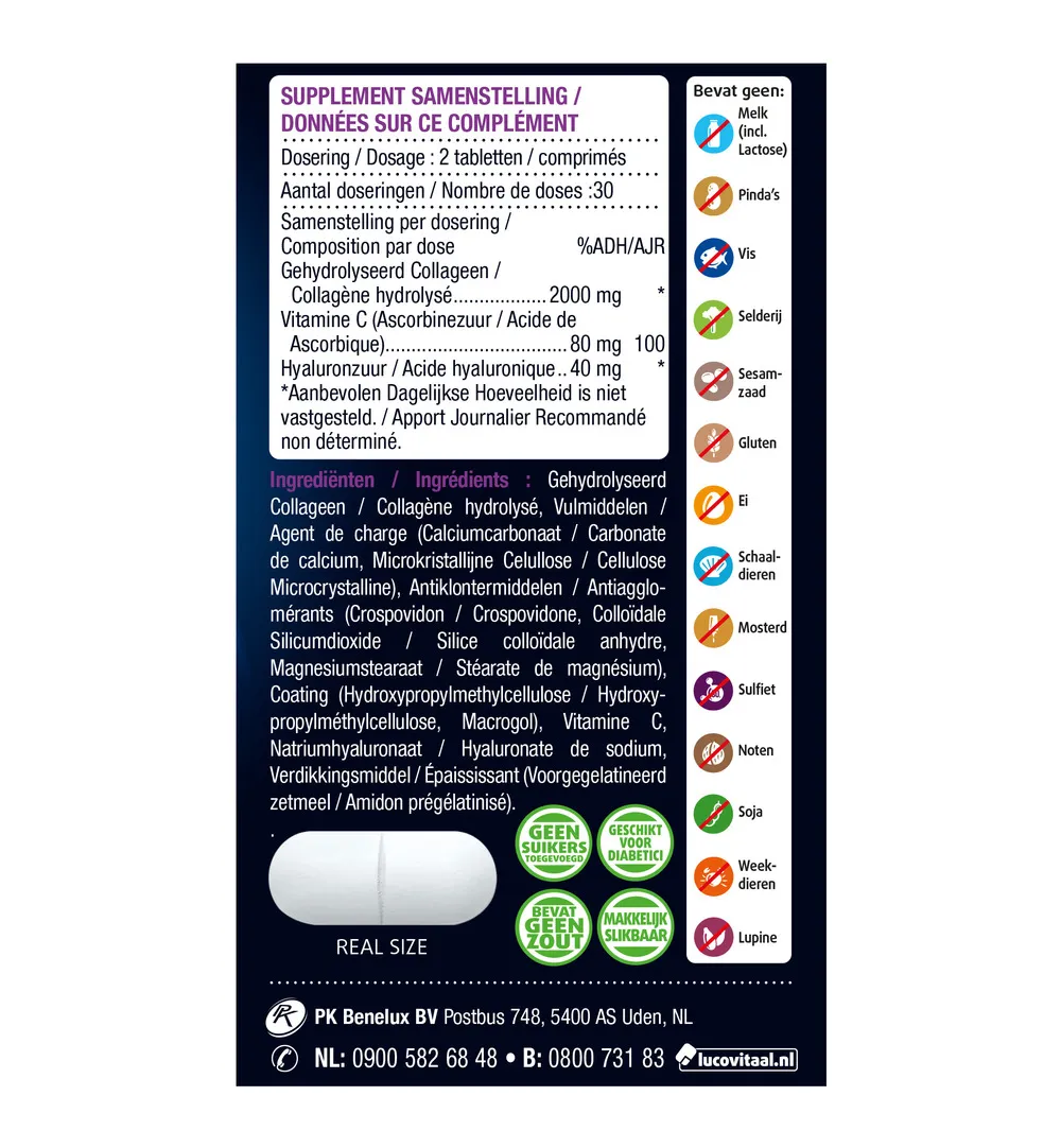 Lucovitaal Super Collageen 2000mg (60 tabletten) - image 3