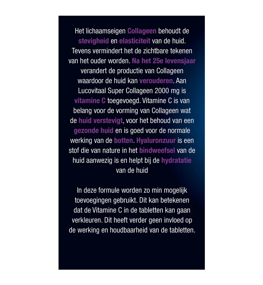 Lucovitaal Super Collageen 2000mg (60 tabletten) - image 5
