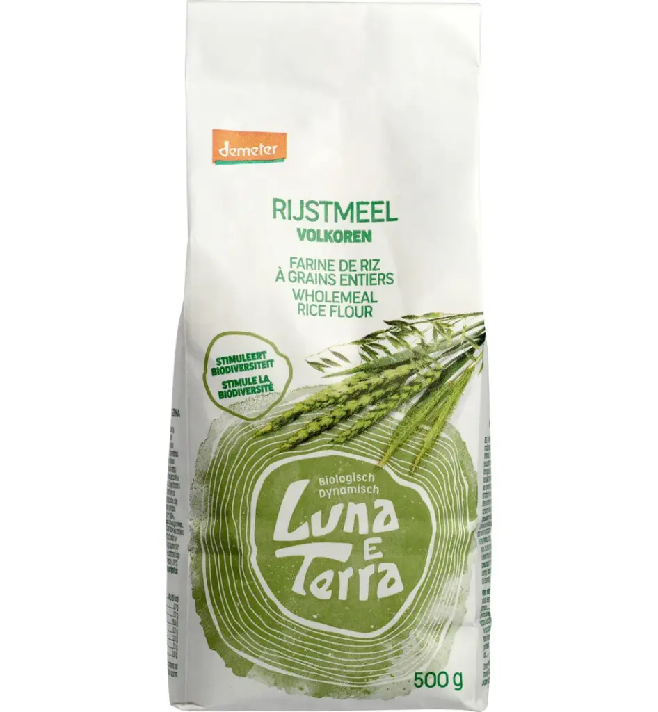 Luna E Terra Rijstemeel Demeter Bio (500 gr)