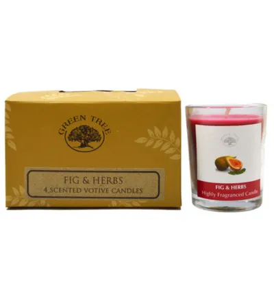 Green Tree Geurkaars Figs & Herbs Votives (55 gr)