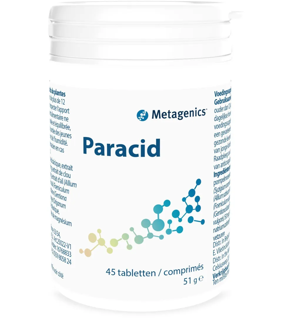Metagenics Paracid (45 tabletten)