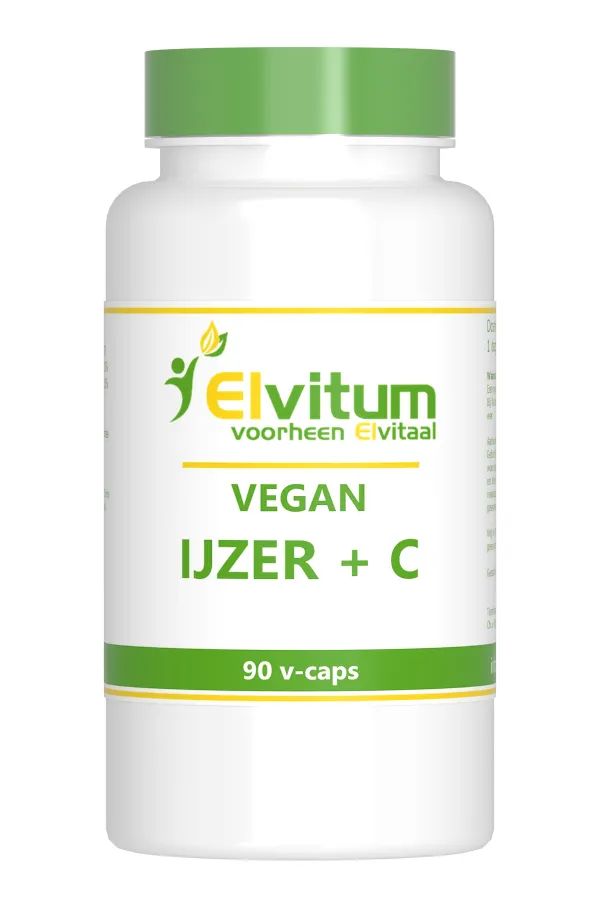 Elvitum Ijzer Met Vitamine C Vegan (90 capsules)
