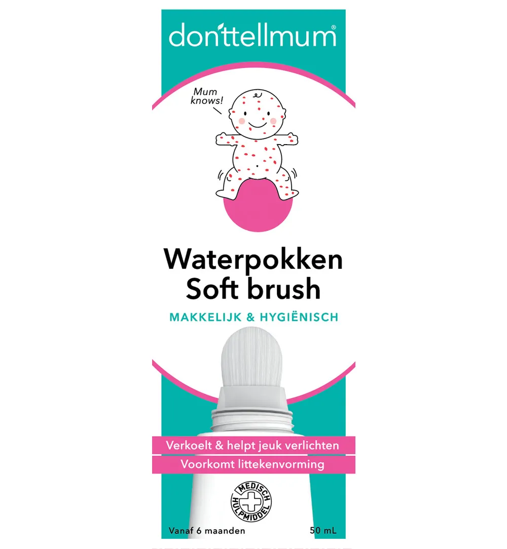 Donttellmum Waterpokken Soft Brush (50 ml)