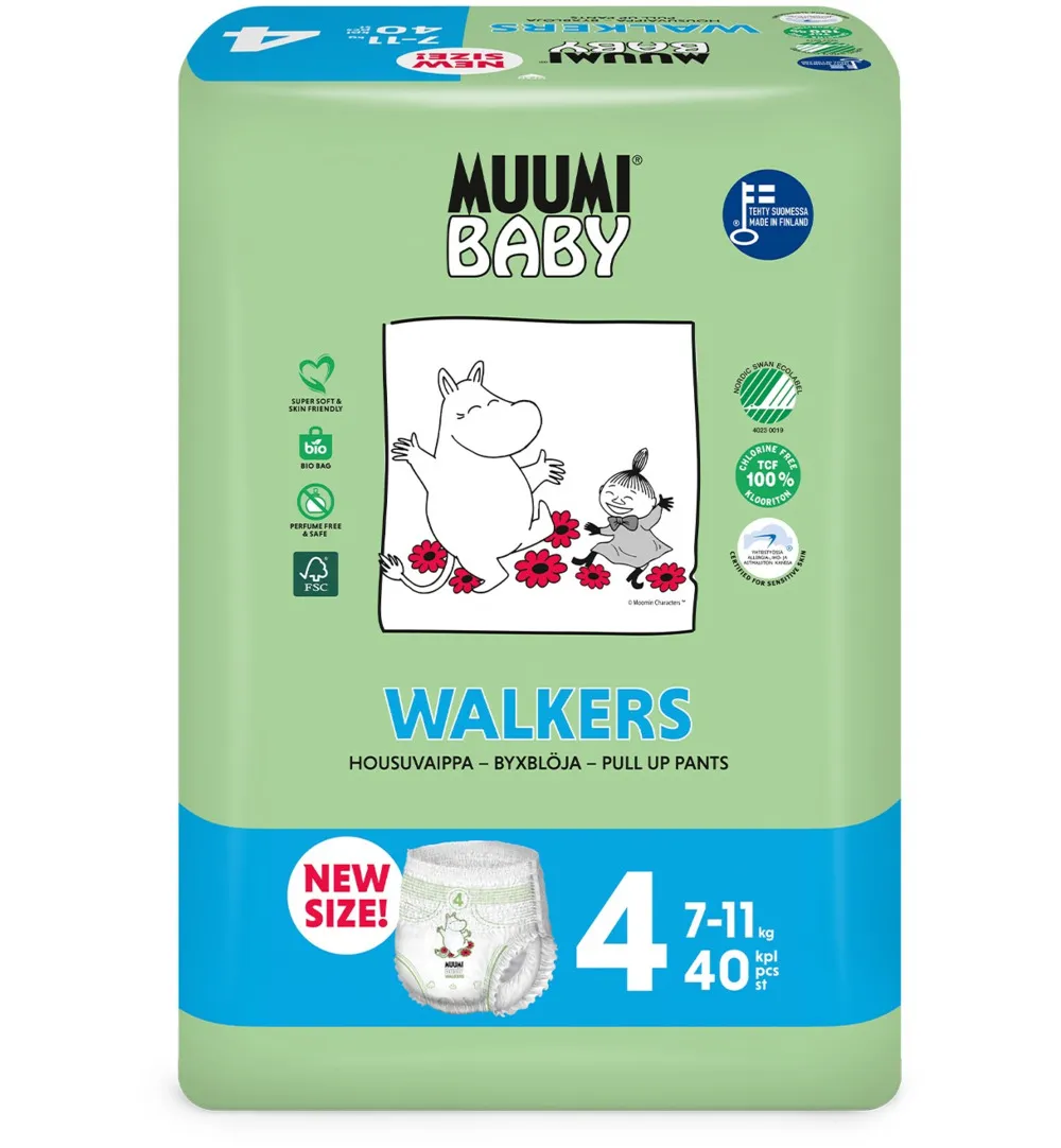 Muumi Baby Baby luierbroekje 4 7-11kg (40 stuks)