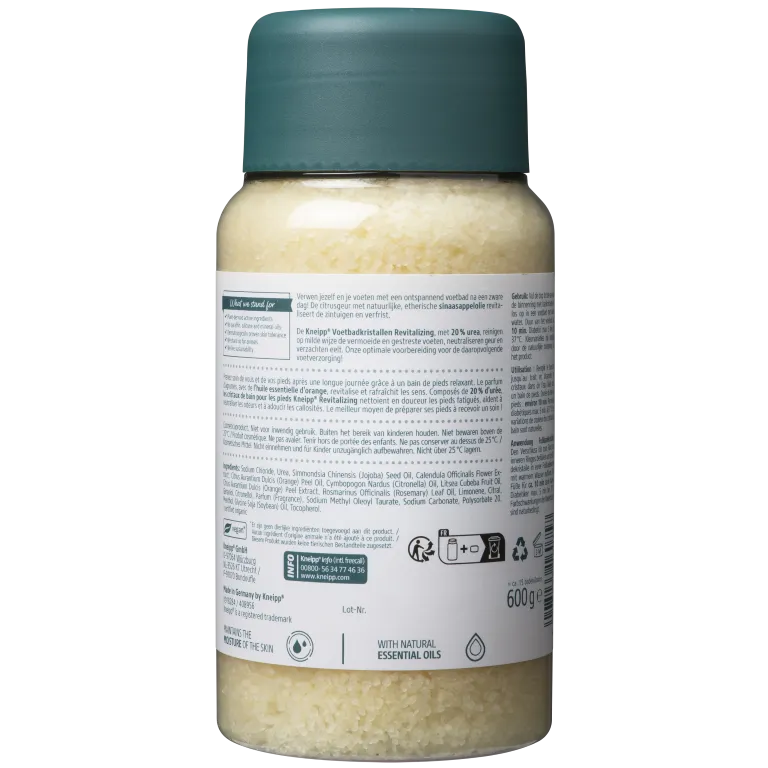 Kneipp Voetbadkristal vitalizing calendula sinaasappel (600 gr)