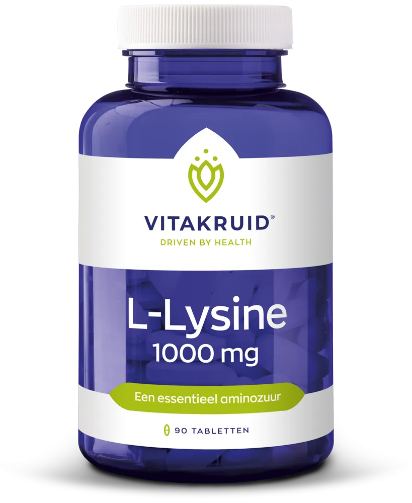 Vitakruid L-Lysine 1000mg met Vitamine C (90 tabletten)