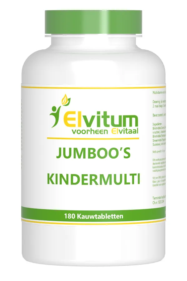 Elvitum Jumboos Kindermulti (180 kauwtabletten)