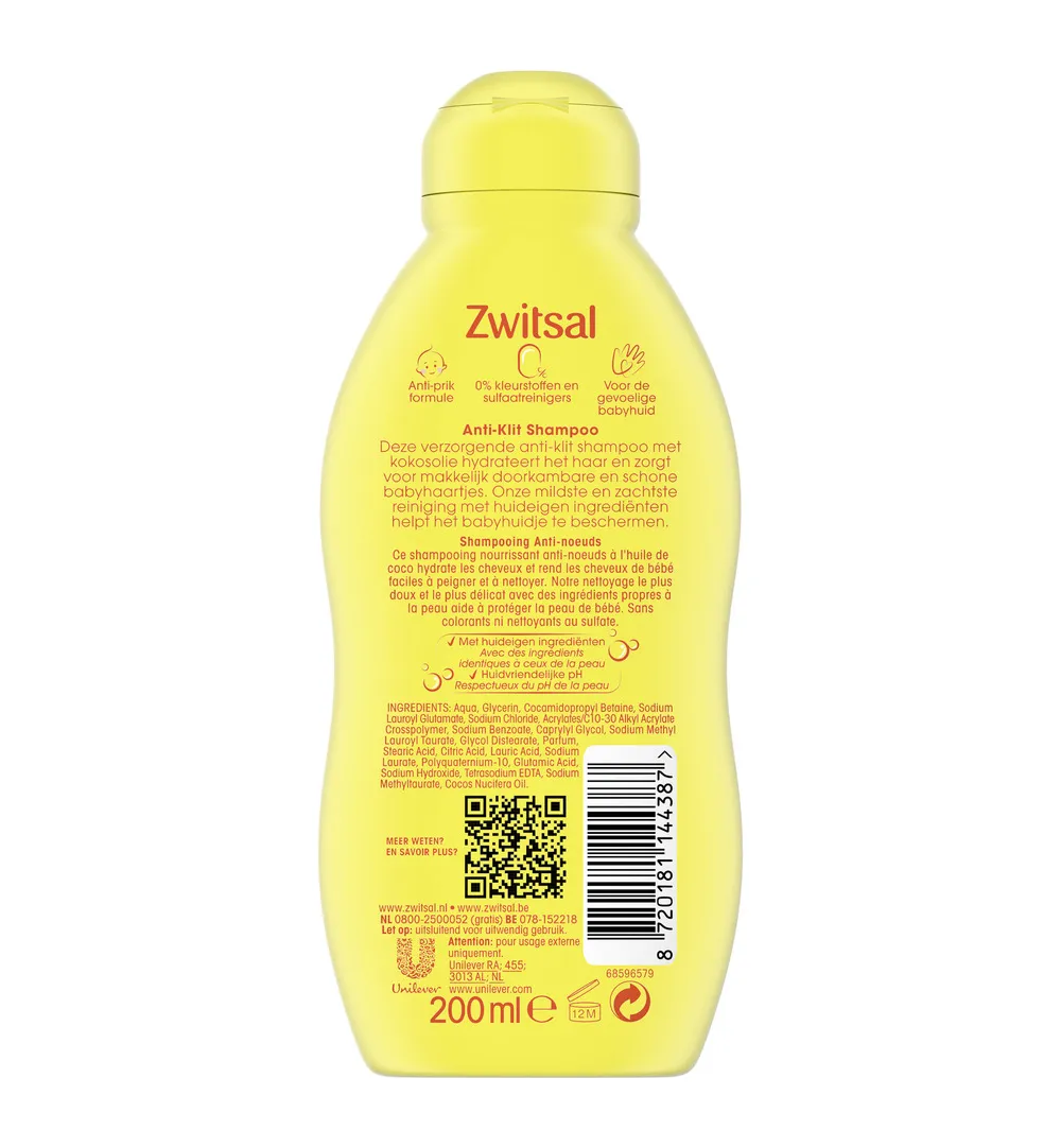 Zwitsal Shampoo anti klit (200 ml) - image 2