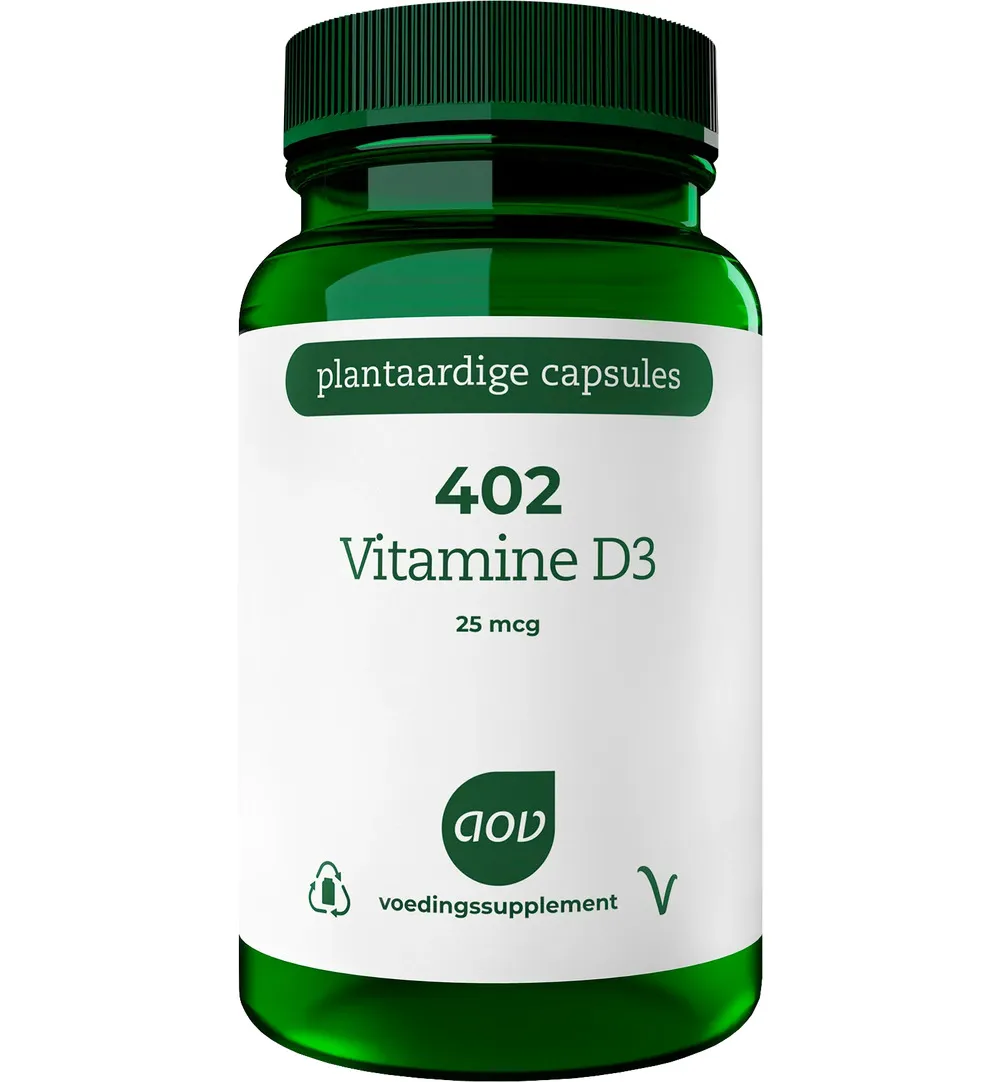 AOV 402 Vitamine D3 25mcg (60 vega capsules)