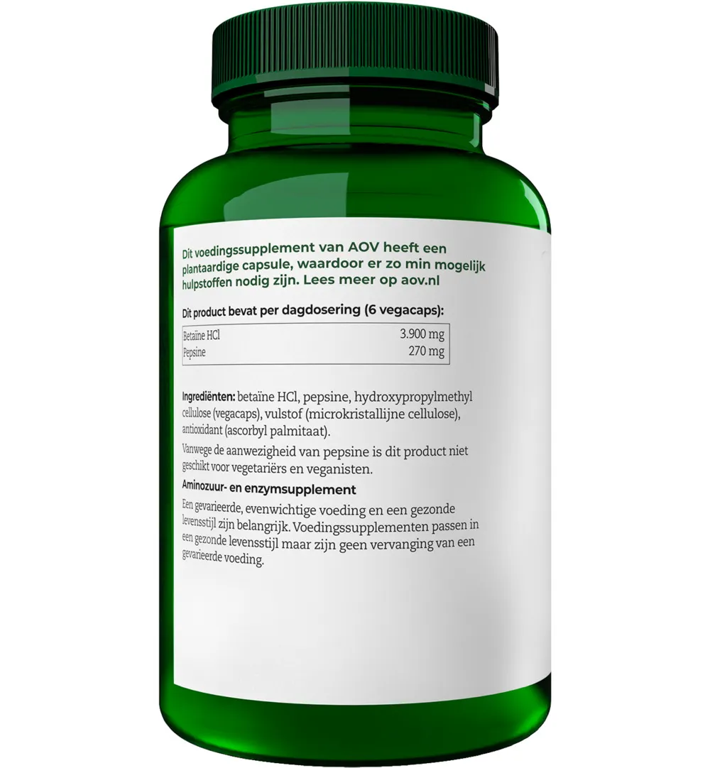 Aov 1130 Betaine Pepsine (120 vega capsules) - image 2