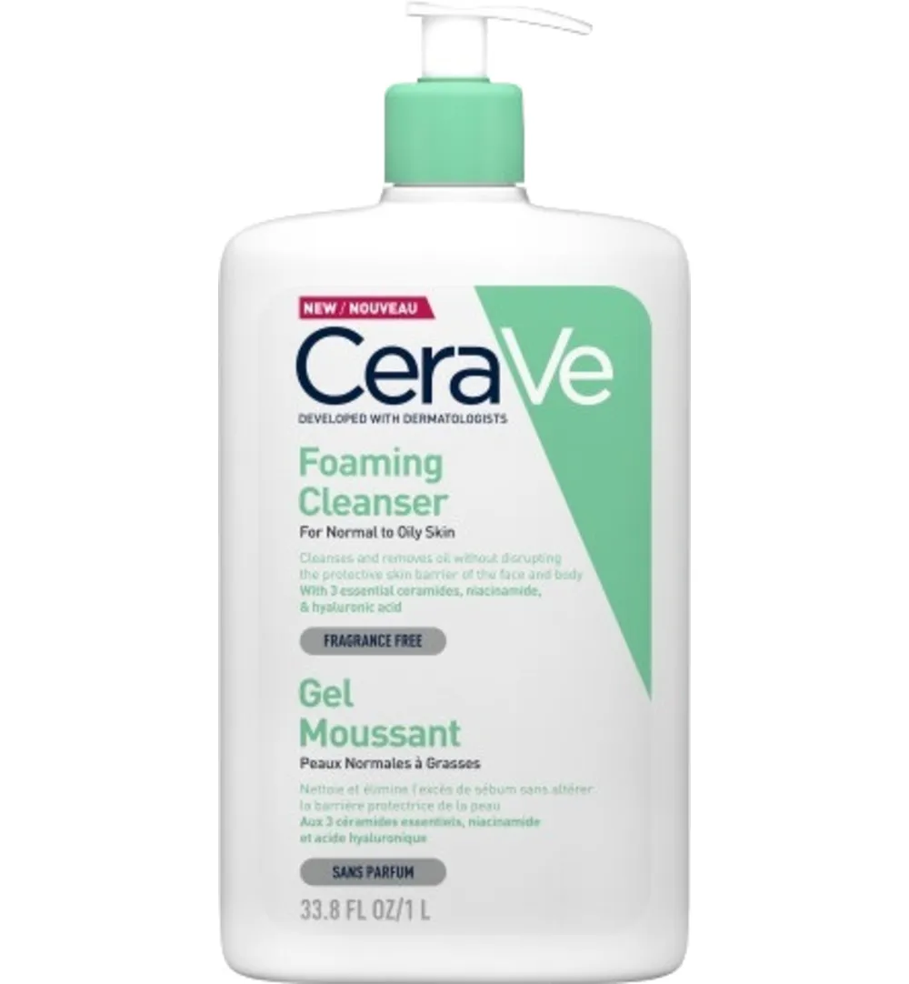 Cerave Reiniger schuimend (1000 ml)
