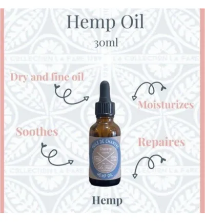 La Fare 1789 Natural organic hemp oil (30 ml)