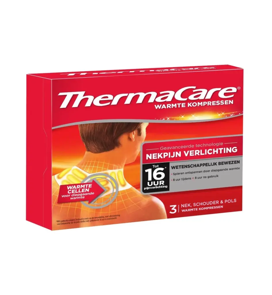 Thermacare Warmte Kompres Nek, Schouder, Pols (3 stuks)