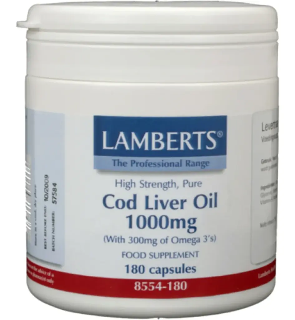 Lamberts Levertraanolie 1000Mg (180 capsules)