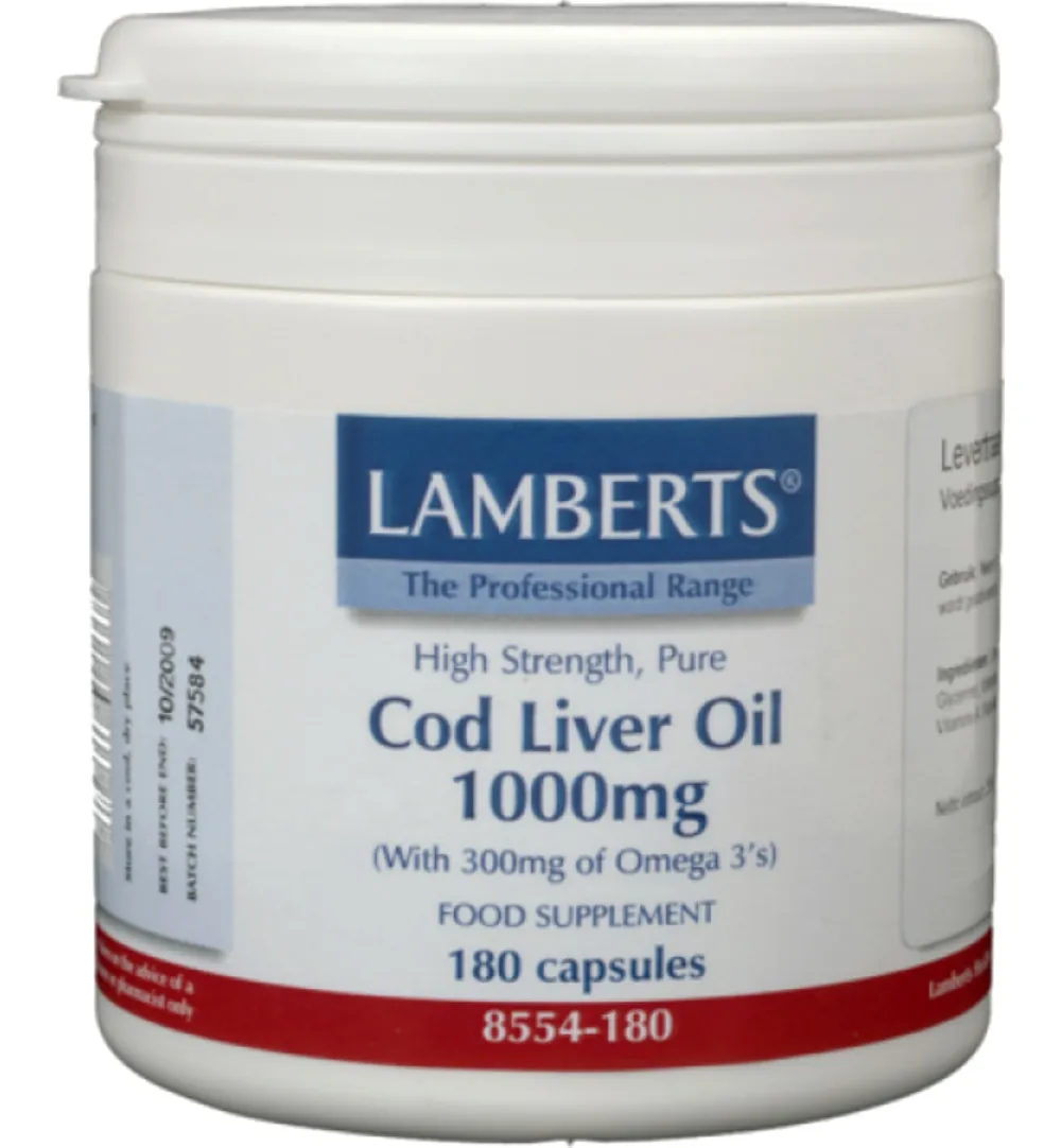 Lamberts Levertraanolie 1000Mg (180 capsules)