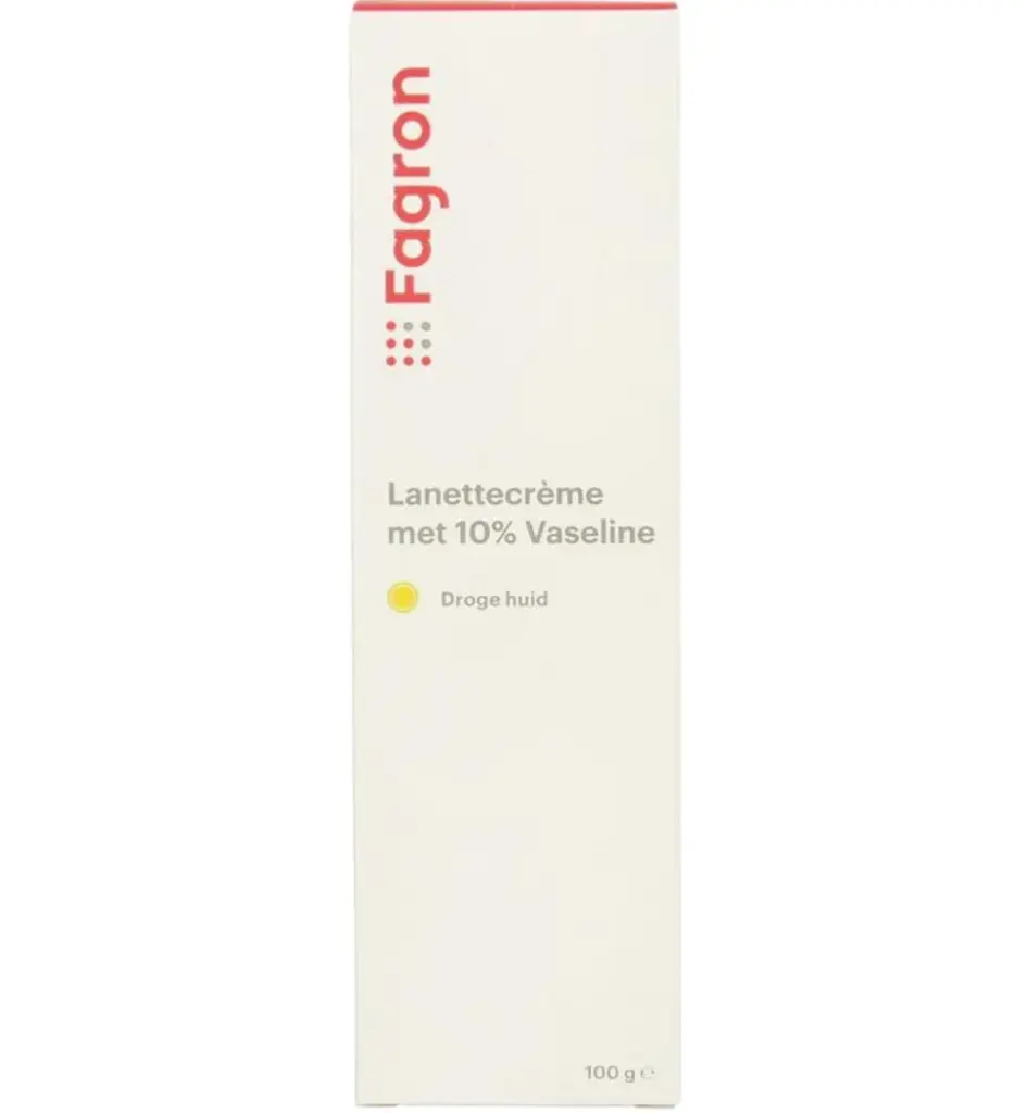 Fagron Lanettecreme 10% vaseline met doosje (100 gr)