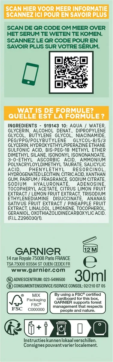 Garnier Skin Active Serum Anti Pigmentvlekken Vitamine C (30 ml) - image 2