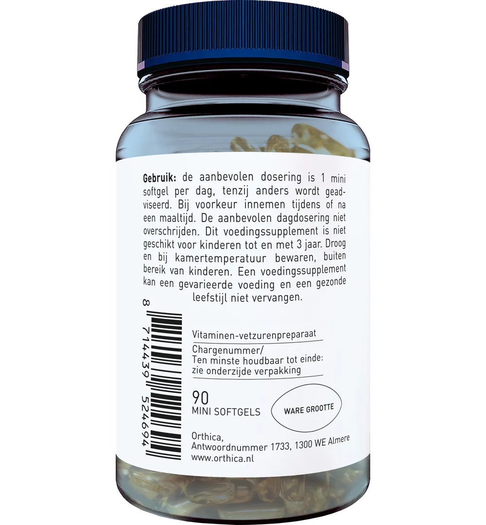 Orthica Kabeljauwleverolie (90 Softgels) - image 2