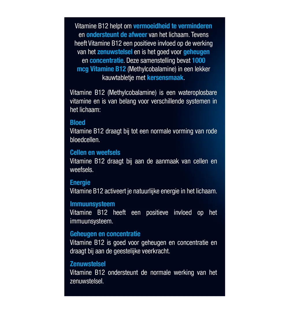 Lucovitaal Vitamine B12 1000mcg (60 tabletten) - image 5