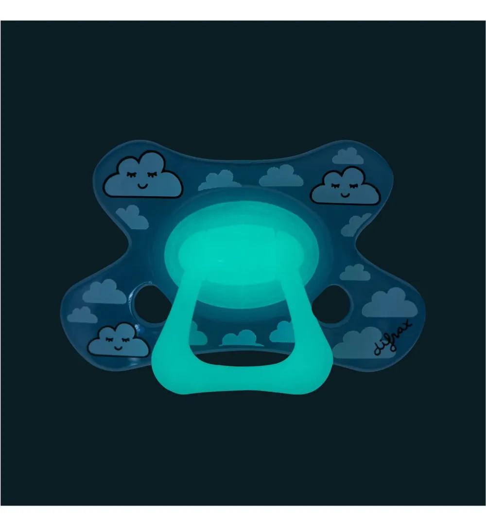 Difrax Fopspeen natural 12+ maanden nacht (1 stuk)