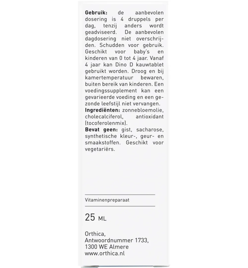 Orthica Dino D druppels (25 ml) - image 2