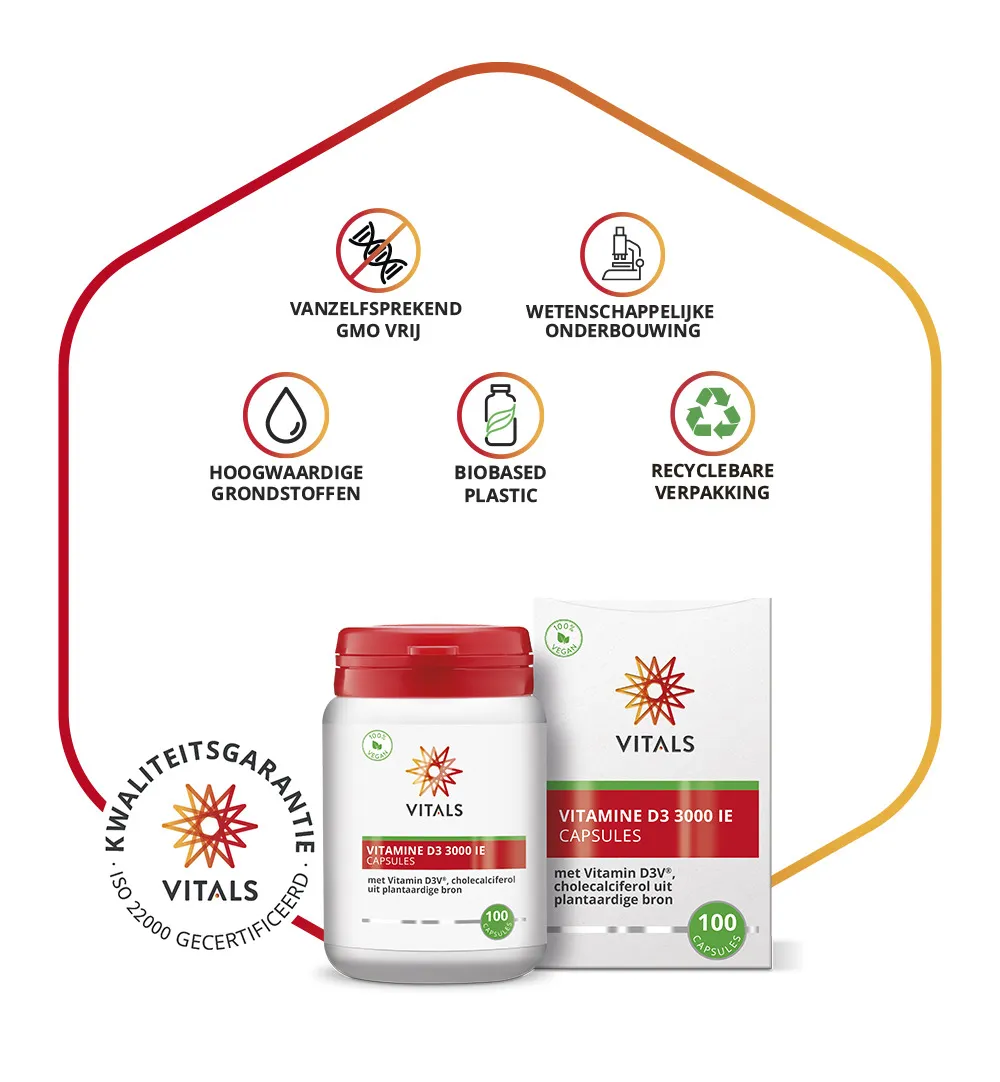 Vitals Vitamine D3 3000IE (100 capsules) - image 4