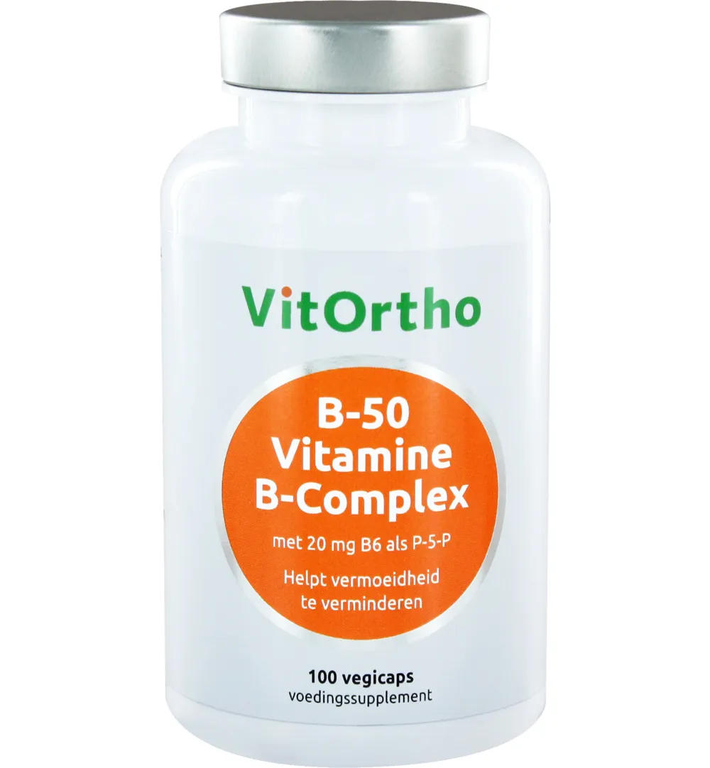 VitOrtho B-50 Vitamine B-complex (100 vega capsules)