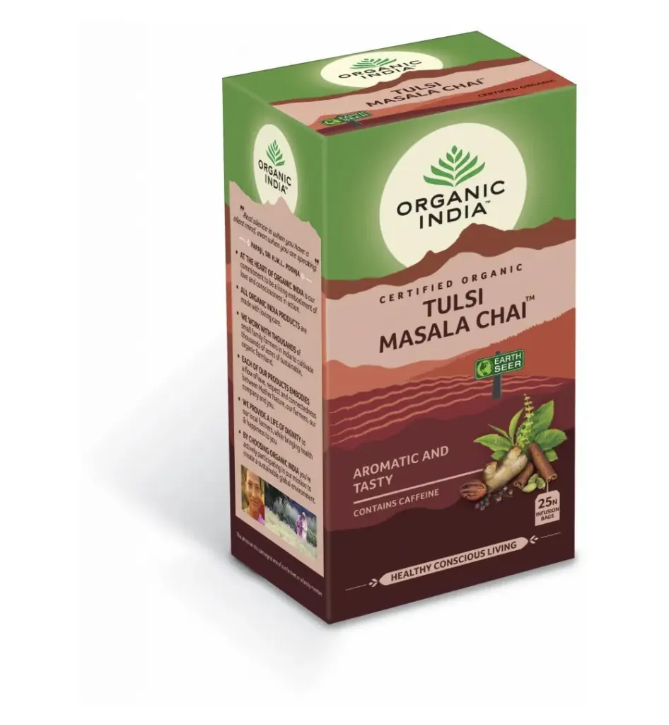 Organic India Tulsi Masala Chai Thee Bio (25 stuks)