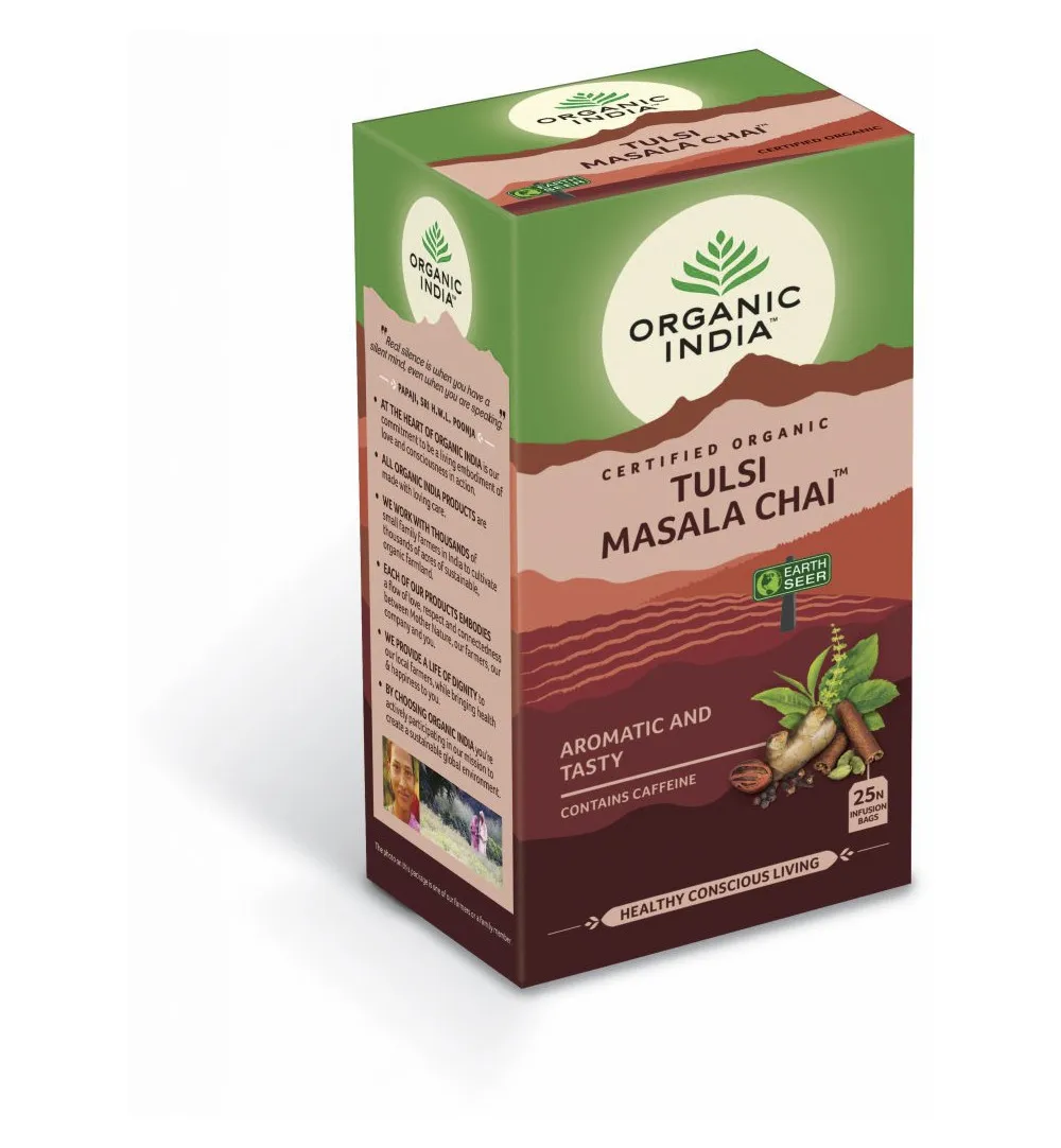 Organic India Tulsi Masala Chai Thee Bio (25 stuks)
