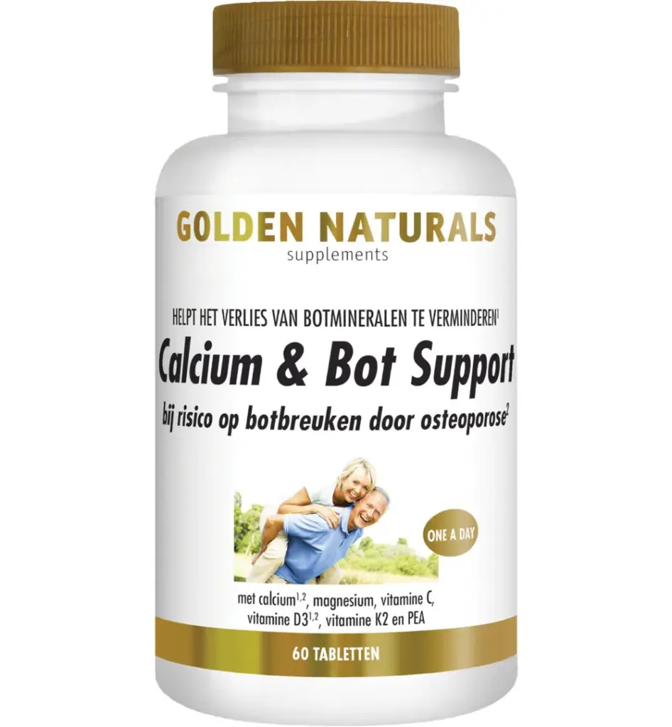 Golden Naturals Calcium & bot support (60 tabletten)